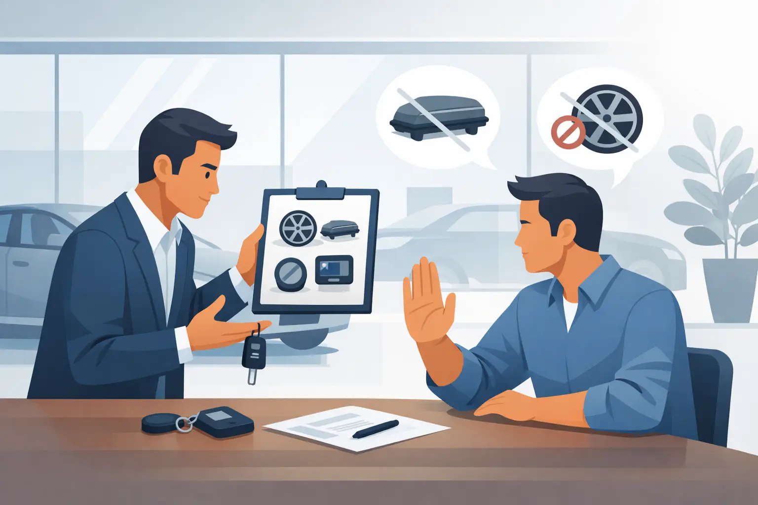 How to Refuse Dealer Accessories Without Pressure